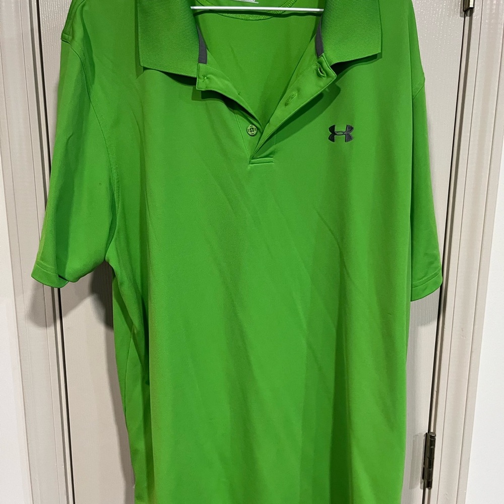 Under Armour Men’s Lime Green Performance Polo